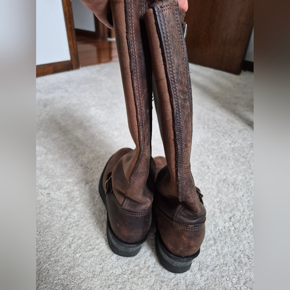 Frye Dark Brown Leather Women's Boots - Picture 8 of 12